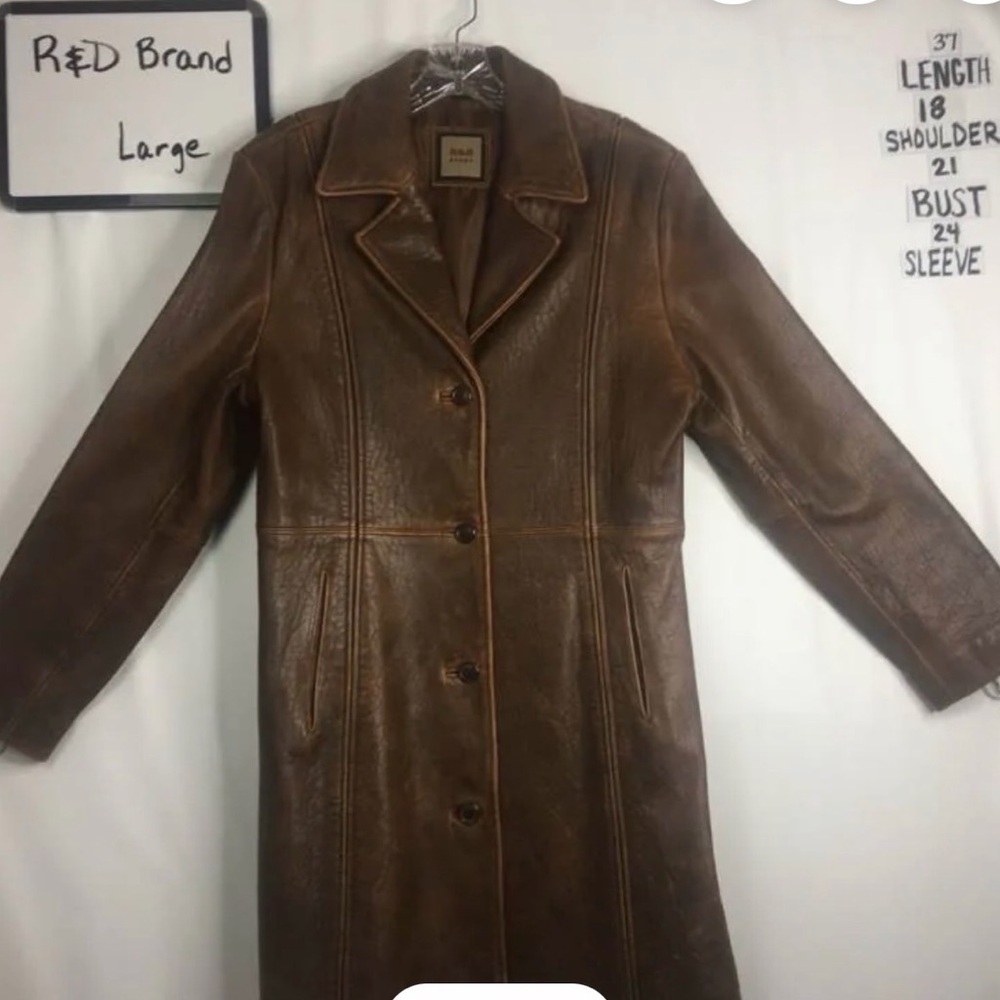 Elegant Brown Leather Jacket
